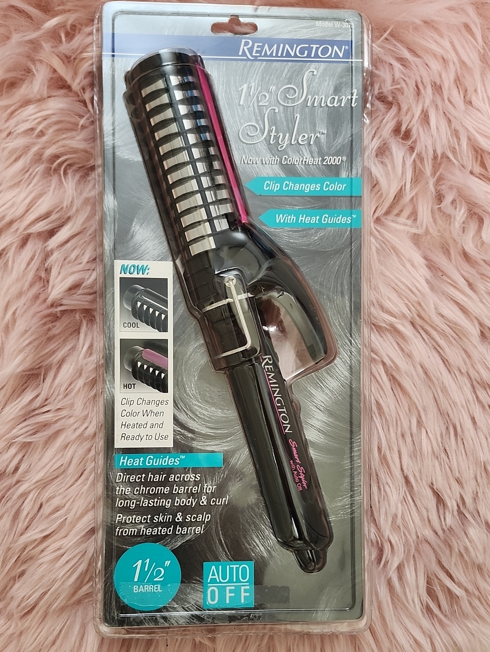 Brand New REMINGTON 1 1/2" SMART STYLER CURLING IRON W/COLORHEAT 2000